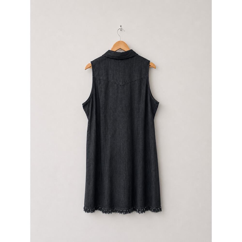 Cruel Denim Dark Chambray Western Dress Size XXL - Picture 4 of 6